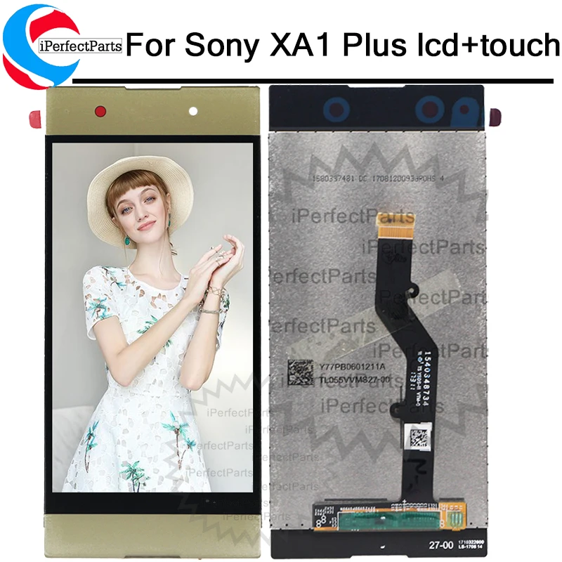 ЖК экран 5 &quotдля Sony Xperia XA1 Plus дигитайзер сенсорного стекла G3412 G3416 G3426 G3421 запасные