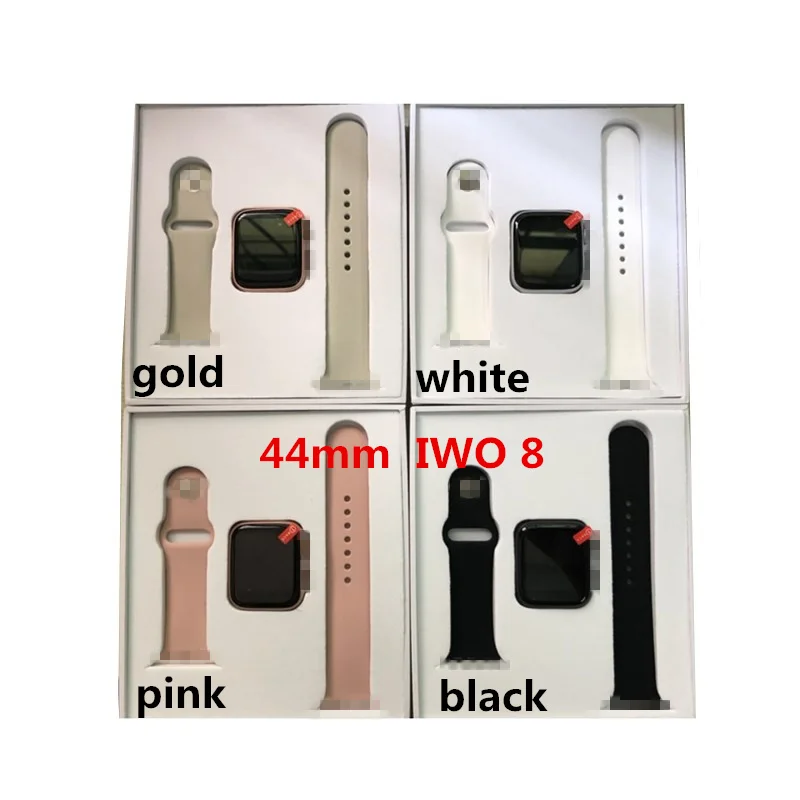 IWO 8 PLUS 44 мм часы 4 Bluetooth Смарт часы спортивные умные часы можно обменять ремень совместим для iphone 6 6s 7 8 X Plus Xiaomi 2