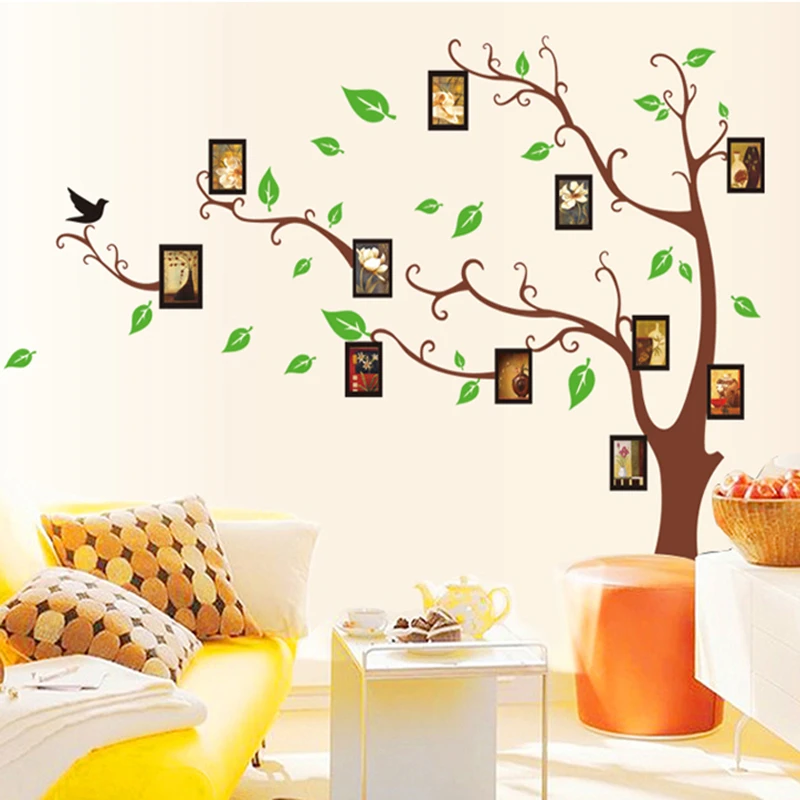 Фоторамка для семейного дерева настенная наклейка домашний декор наклейки
