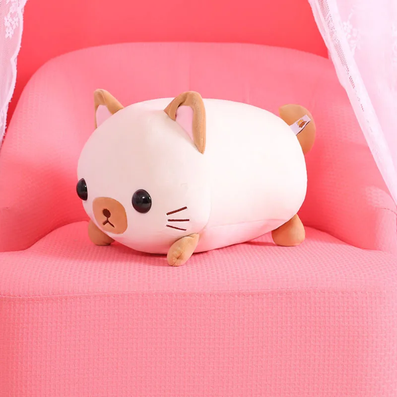 Плюшевая игрушка Kawaii Big Face Cat толстая кошка мягкая кукла милая подушка в виде