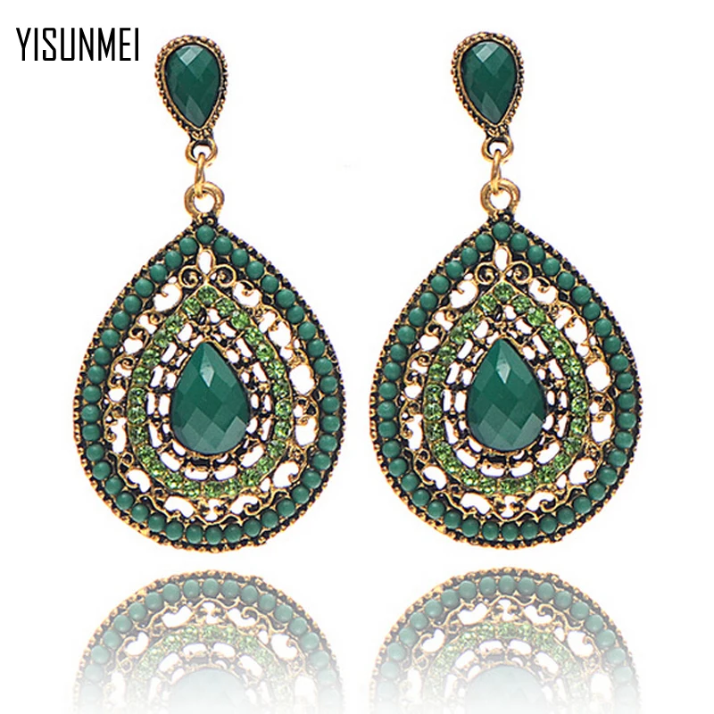 Bohemia Vintage Crystal Earrings For Women Accessories | Украшения и аксессуары