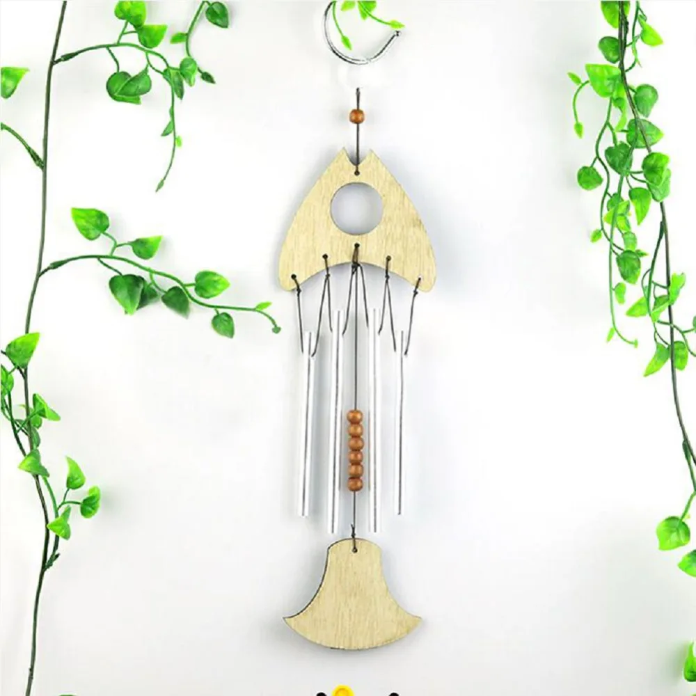 

DIY Unfinished Wood Heart Wind Chimes W3109 (White)