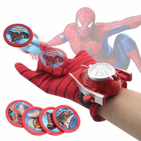 spiderman Новая перчатка Человека-паука, Мстители, косплей, перчатка, пистолет, Бэтмен, пусковые устройства, супер игрушки герои, пистолет героев, пусковые устройства, игрушки для детей DS9 - Цвет: spiderman