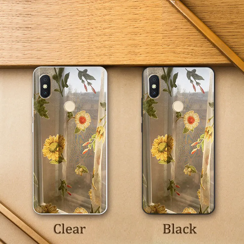 for Xiaomi Redmi S2 / Y2 Luxury Buliding Back Cover Black Matte Full Protection 5.99 inch Clear Silicone Phone Case |