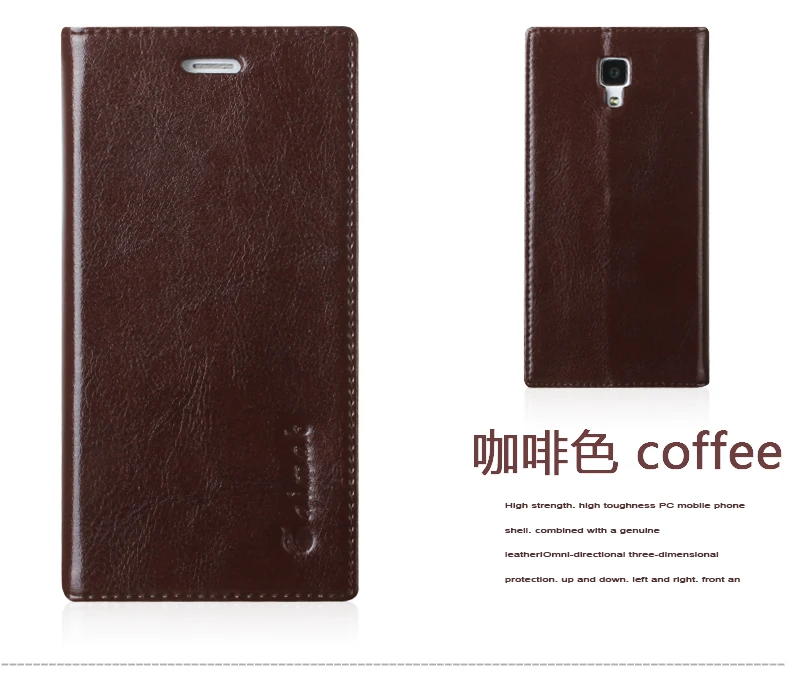 8 Color High Quality Genuine natural Leather Flip Stand Case For Xiaomi 4 M4 Mi4 Mi Luxury Mobile Phone bag Cases | Мобильные