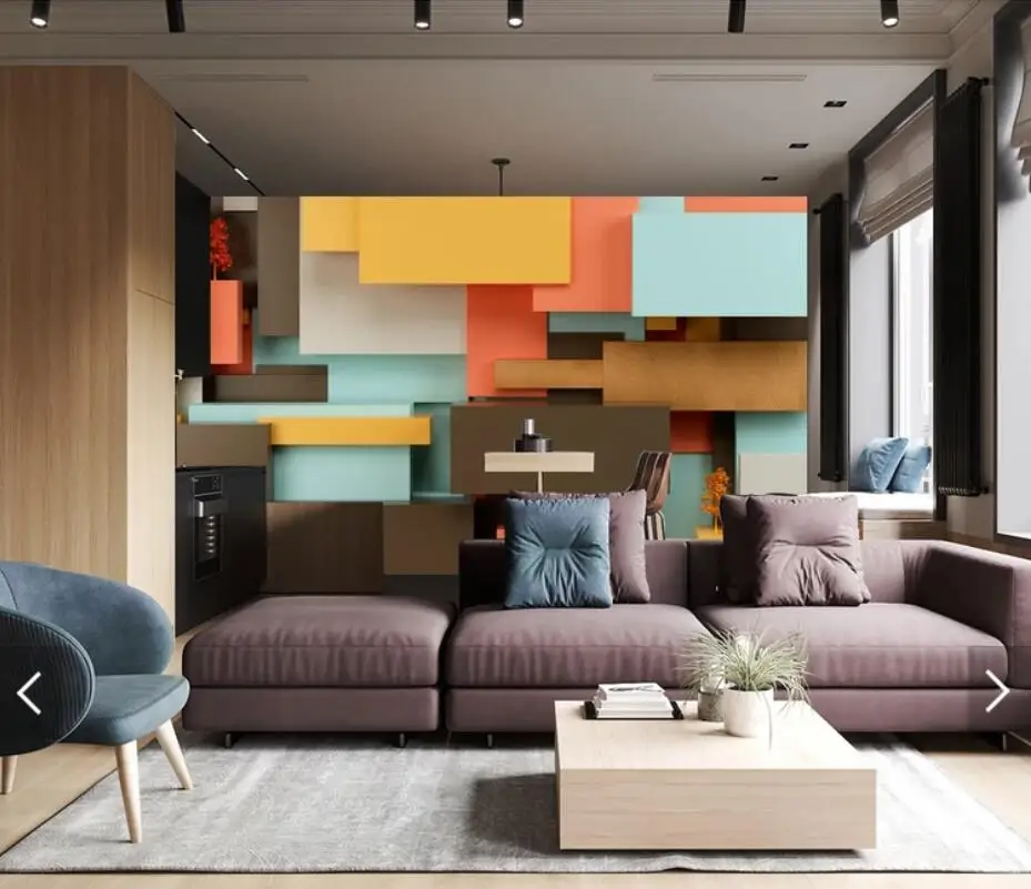 Abstract Stereo Wall Mural Photo Wallpaper for Living Room TV Sofa Backdrop Paper Modern Home Decor Murals | Обустройство дома