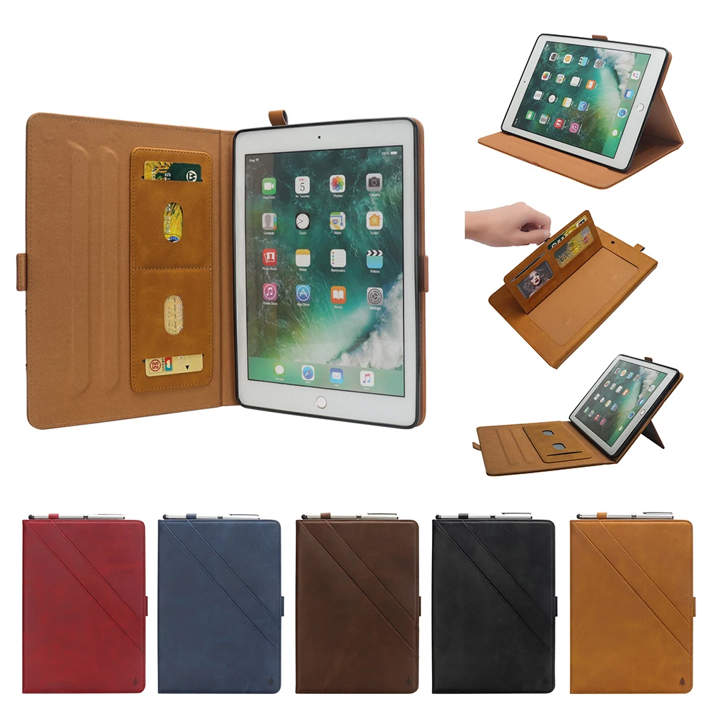 Планшеты Чехол для iPad Pro 10 5 дюймов из искусственной кожи Бумажник слот карт Стенд