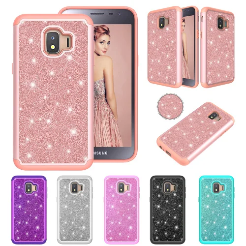 HYYGEDeal Phone cases Glitter Girls 2 in 1 Diamond Bling Shockproof case cover for Samsung Galaxy J2 Core 2018 | Мобильные телефоны