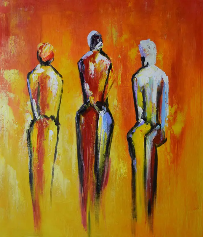 

Ручная роспись маслом на холсте абстрактный песчаный низ обнаженные девушки задняя Картина на холсте картина на стену для гостиной