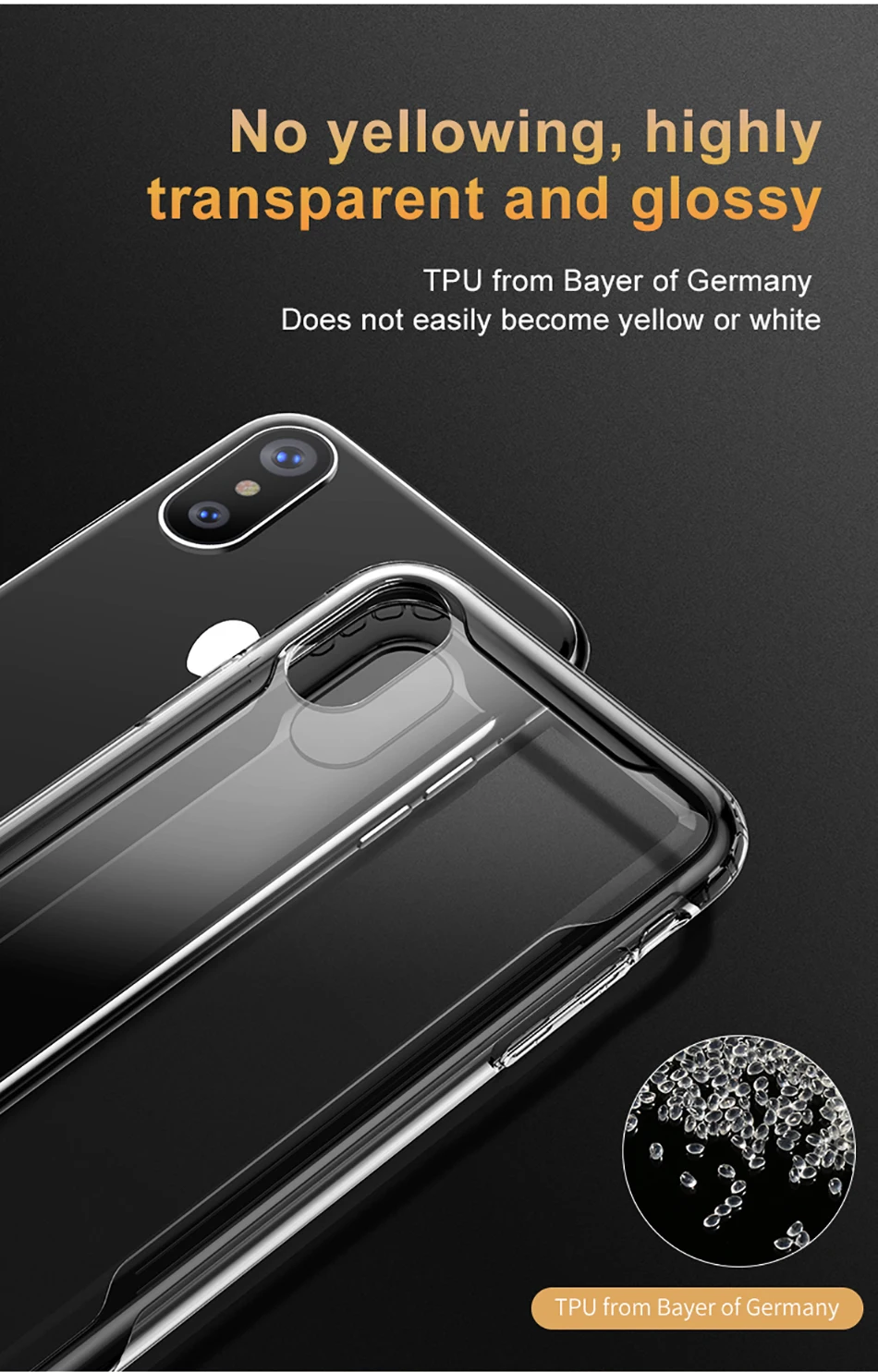 Baseus защитный чехол для телефона для iPhone Xs Max Xr X S R Xsmax роскошный мягкий защитный силиконовый из ТПУ задняя крышка для iPhone Funda