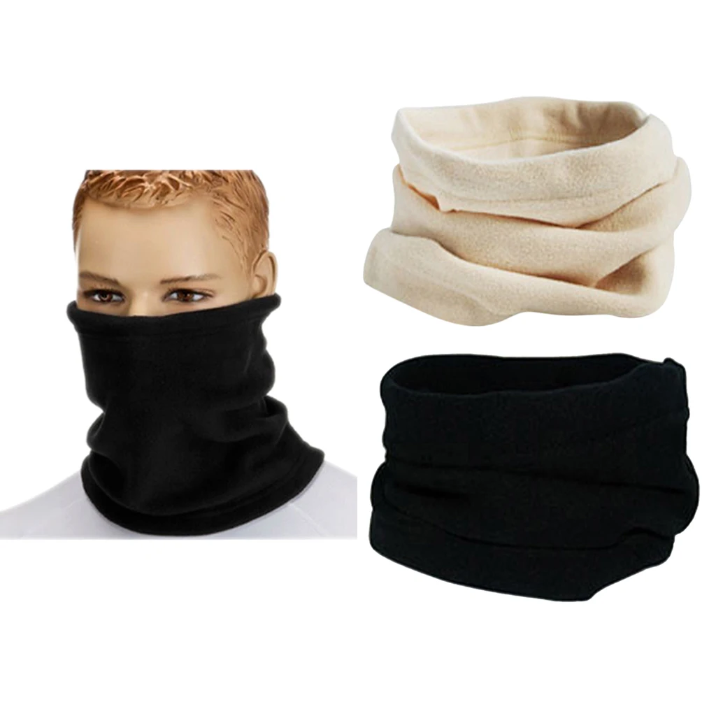 Комплект из 2 предметов для мужчин и женщин теплый шейный шарф флиса удобный