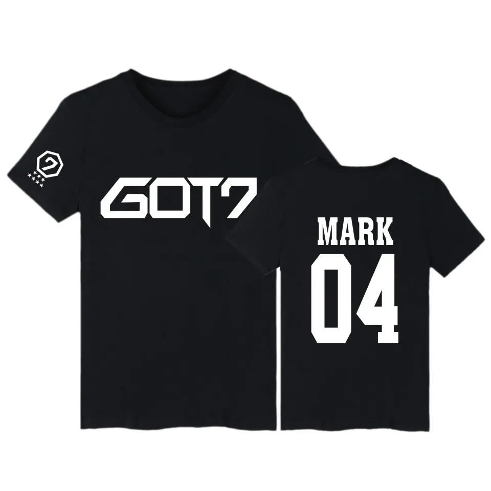 Футболка BAMBAM GOT7 Kpop JB Jackson футболка с коротким рукавом и надписью GOT 7 в стиле
