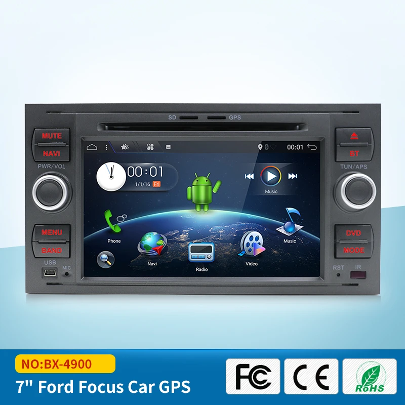 Bosion Android 7.1.1 четырехъядерный Автомобильный мультимедийный gps Navi dvd плеер стерео