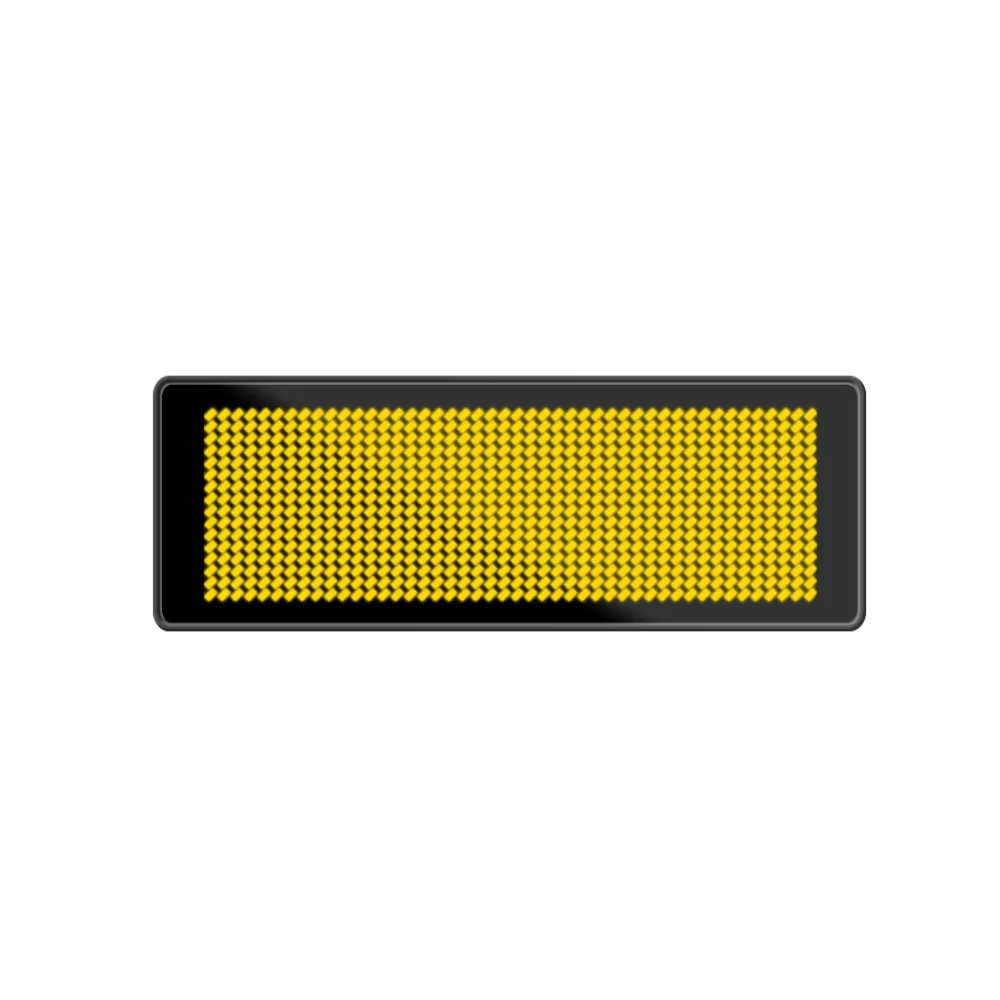 Brief Rechargeable Led Name Tag Mini Digital Bluetooth APP Programmable Scrolling Message Tag Badge Sign Support All Languages