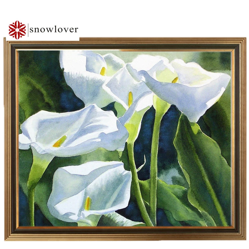 Snowlover Diamond embroidery 5d diy diamond painting full square mosaic landscape flowers picture by rhinestones needlework | Дом и сад