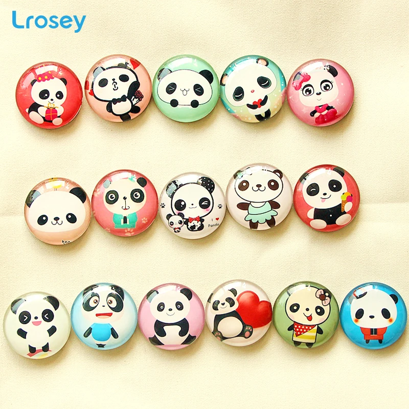 

Giant panda cartoon glass refrigerator stickers photo stickers hot souvenirs gift diy Fridge Magnets home decoration accessories