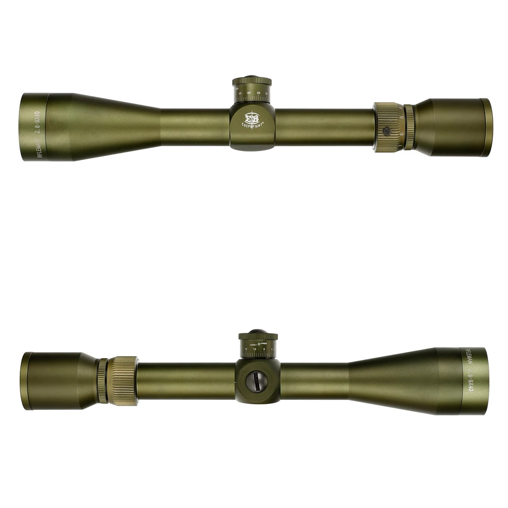 EB RIFLEMAN 2,8-9X40 FFP охотничьи оптические прицелы первого фокального плоского прицела стекло гравированное сетка башенки замок сброс тактический Оптический
