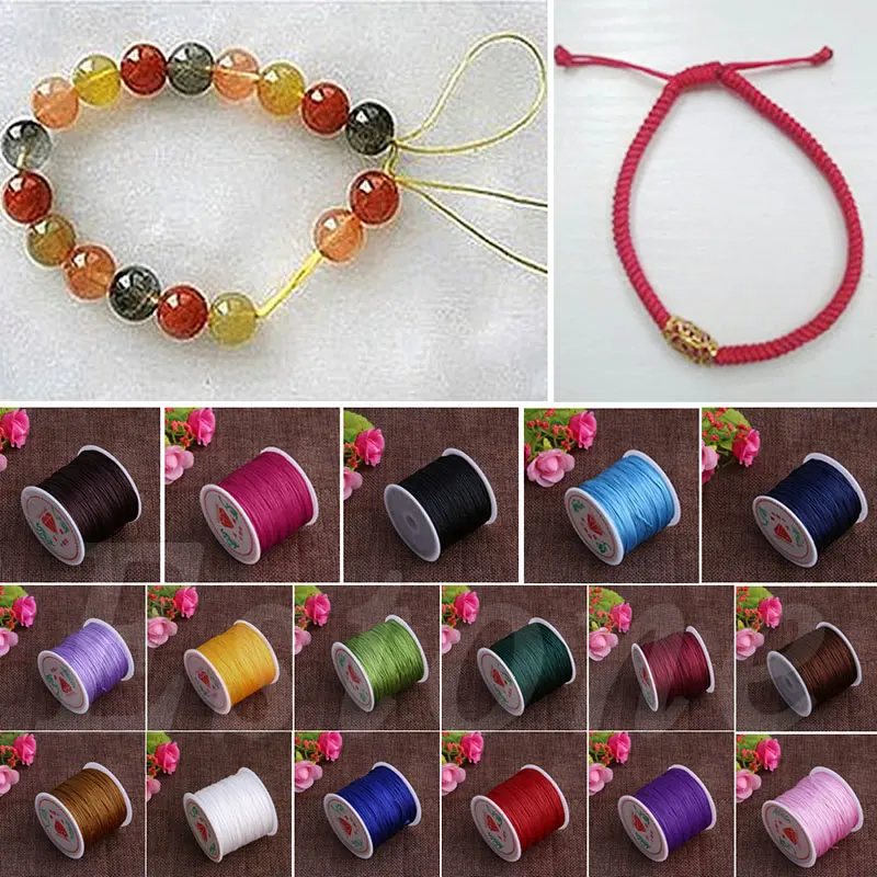 1Roll 45M x 0.8mm Nylon Chinese Knot Macrame Bracelet Braided Cord Thread String | Дом и сад