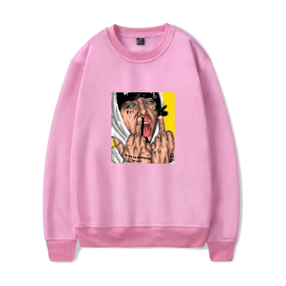 Lil xan Xanarchy Sweatshirts 3D Printed Harajuku Men's Sweatshirt Hip Hop Spring Mens Hoodies | Мужская одежда