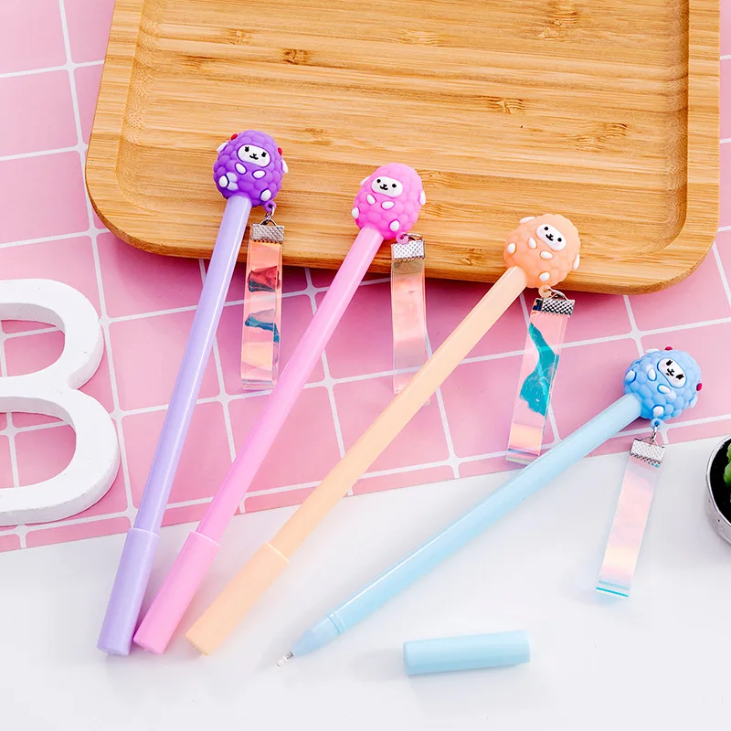 40 шт. kawaii ручка супер милая мультяшная овечка гелевые ручки для школы офисные принадлежности корейские стационарные ручки с изображением животных для детей обучения