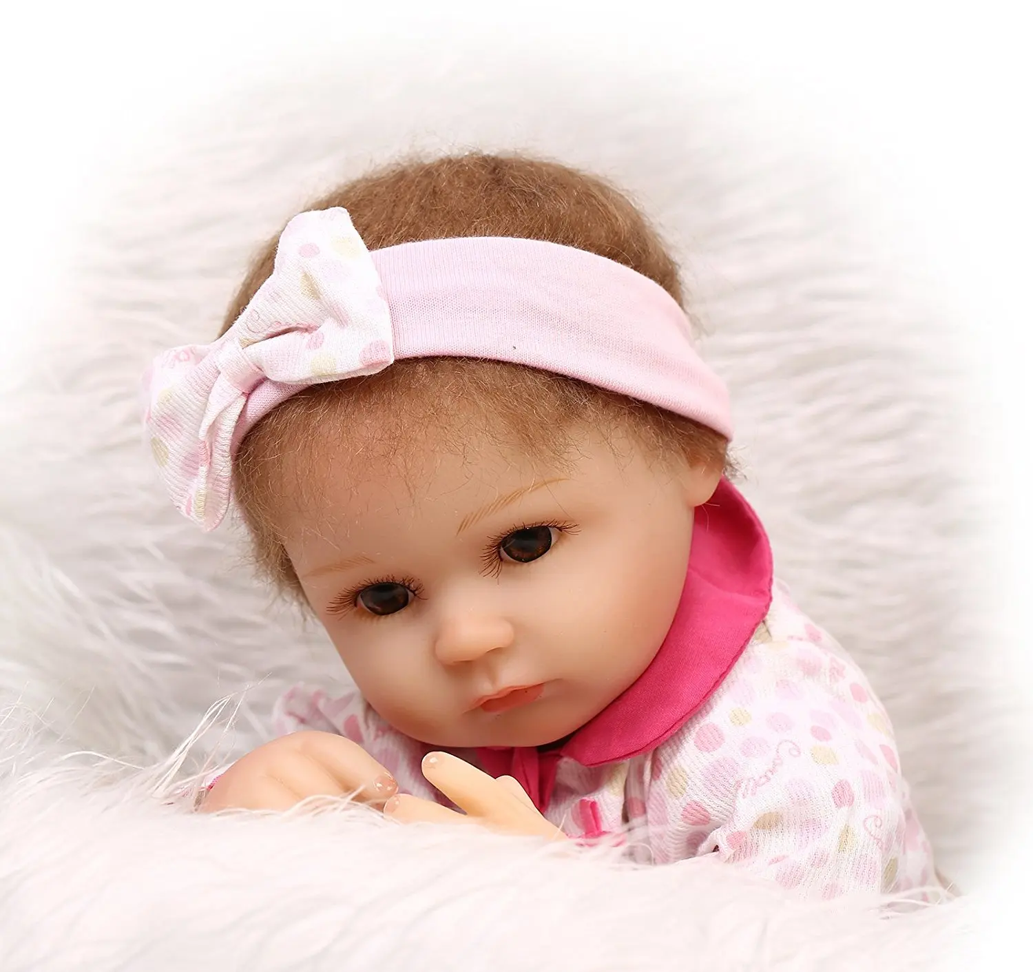 Reborn Baby Doll Винилсиликоновых Младенцы 18 дюймов 45 см Кукла Новорожденного Реальная
