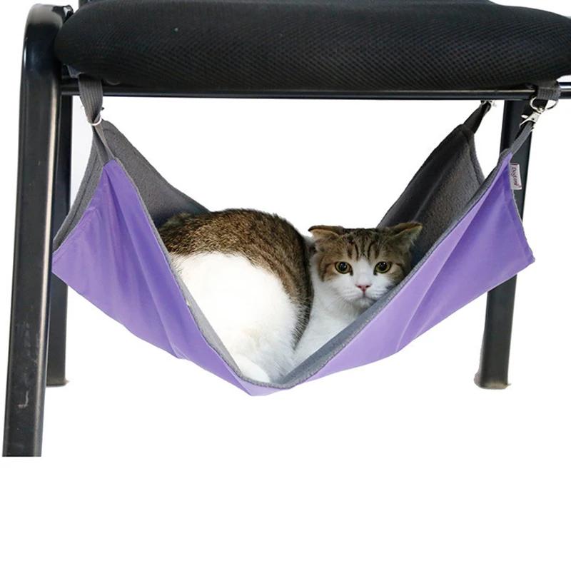 Cat Bed Plush and Waterproof Oxford fabric Double Layers Winter Summer Dual Use Cats Hammock Supplies mascotas gatos hamac | Дом и сад