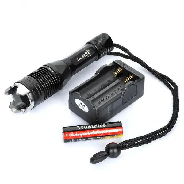 TrustFire J1 Cree XM L T6 900LM 4 Mode Белый светодиодный фонарик Дайвинг w/ремень (1x18650) 8% OFF|led diving