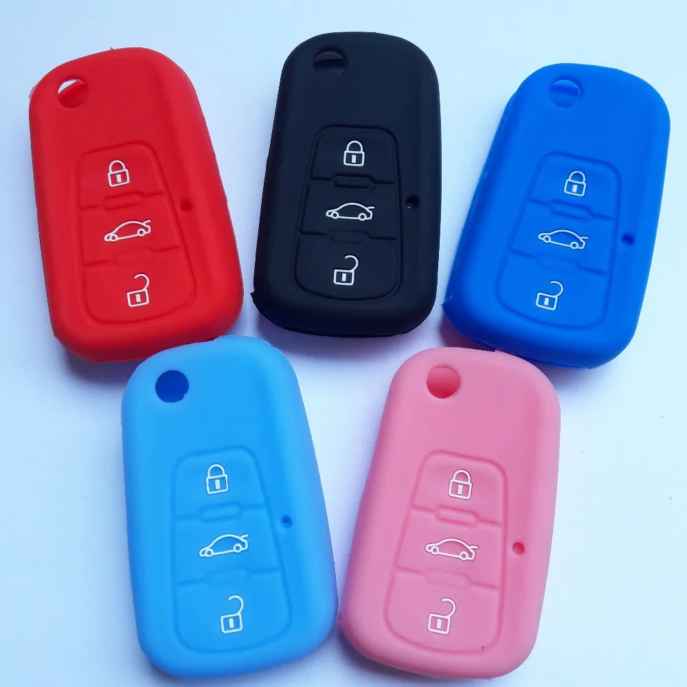 Силиконовый чехол брелок для ключей без ключа MG MG3 MG5 MG6 MG7 GS GT 3 кнопки флип