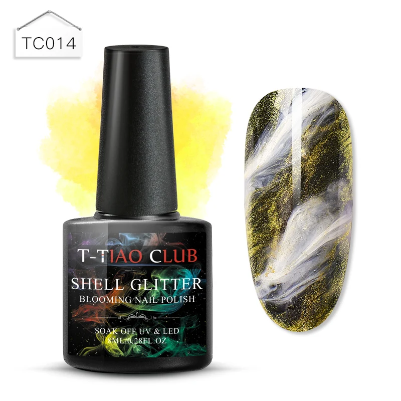 T-TIAO CLUB floming лак для ногтей Гель-лак эффект цветок замочить от УФ светодиодный Гель-лак для маникюра Лак для ногтей украшение - Цвет: S03419