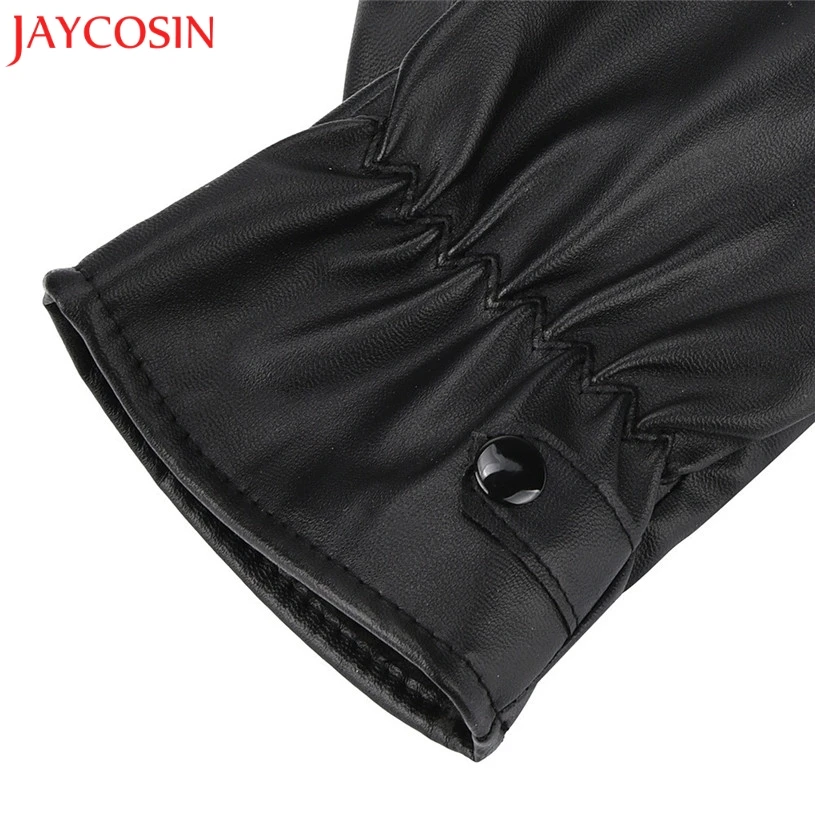 JAYCOSIN мужские перчатки из натуральной кожи из натуральной овчины черные перчатки с сенсорным экраном модные брендовые зимние теплые варежки 2 февраля
