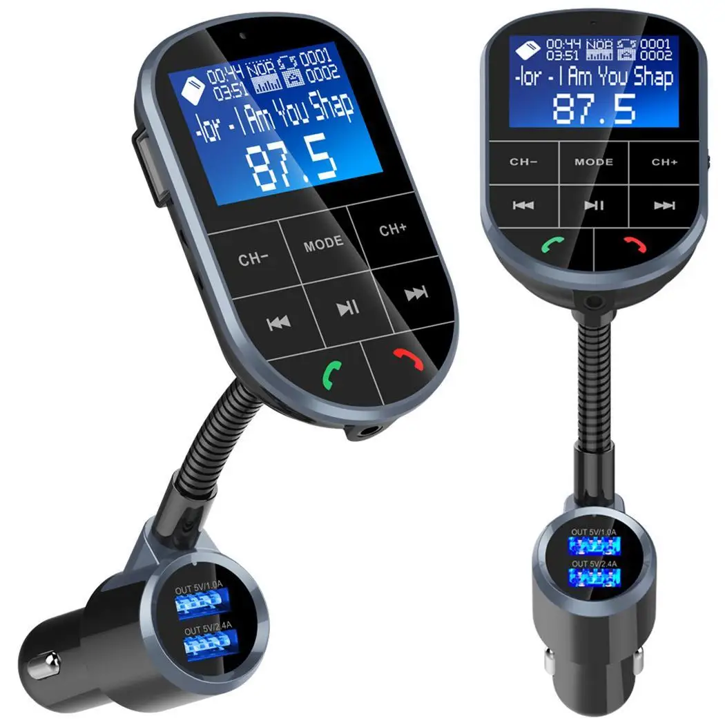 Портативное автомобильное зарядное устройство Bluetooth автомобильный FM 0 2