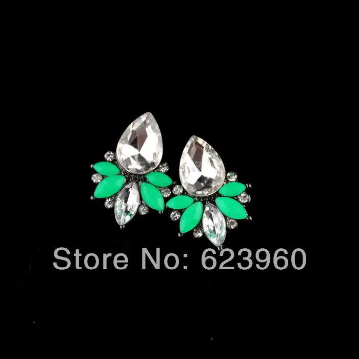Новый Дизайн 2016 Модные Изящные стеклянные серьги ярких цветов|accessories for making