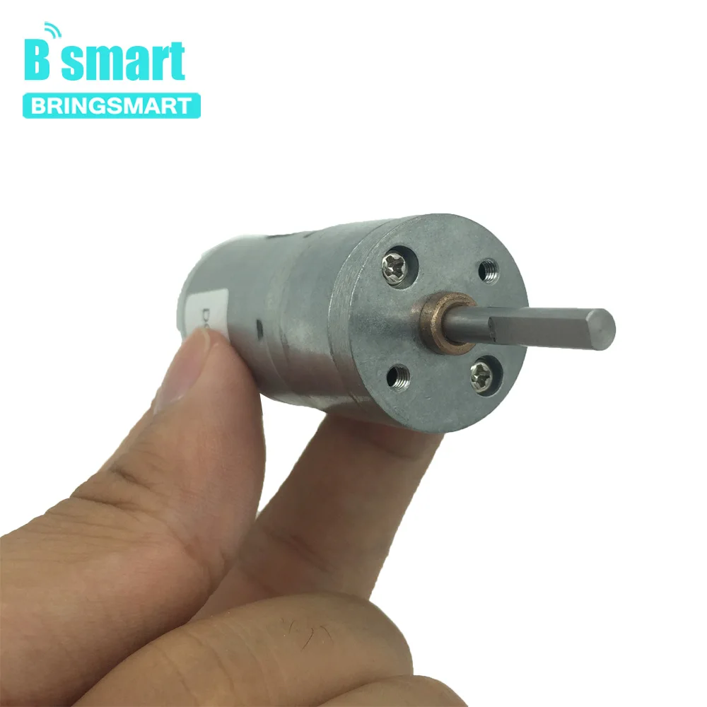 Bringsmart 25GA370 DC 12 вольт двигатели 5 Вт 24 в микро мотор-редуктор 25 мм вал Регулируемая скорость Реверсивный маленький Электрический станок DIY