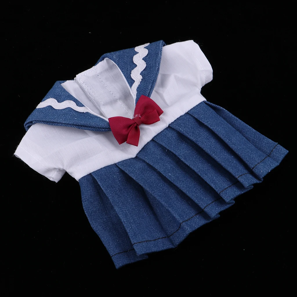 

Ручная работа, милая Кукла Реборн, одежда с короткими рукавами, Униформа, платье, летний костюм для кукол меллчан, одежда для вечеринок, аксе...