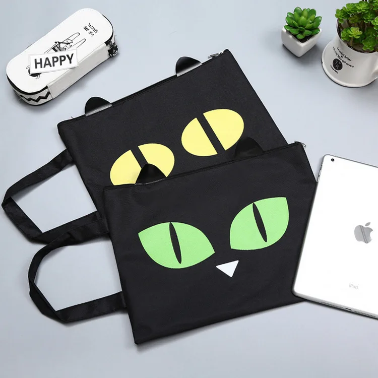 Сумка для документов Cute Cat A4 тканевая папка принадлежности 32*24 см школьные