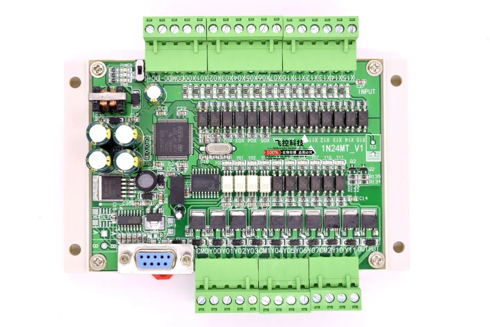 Плата промышленного управления PLC FX1N 24MT 4 way 100K pulse может быть изменена онлайн