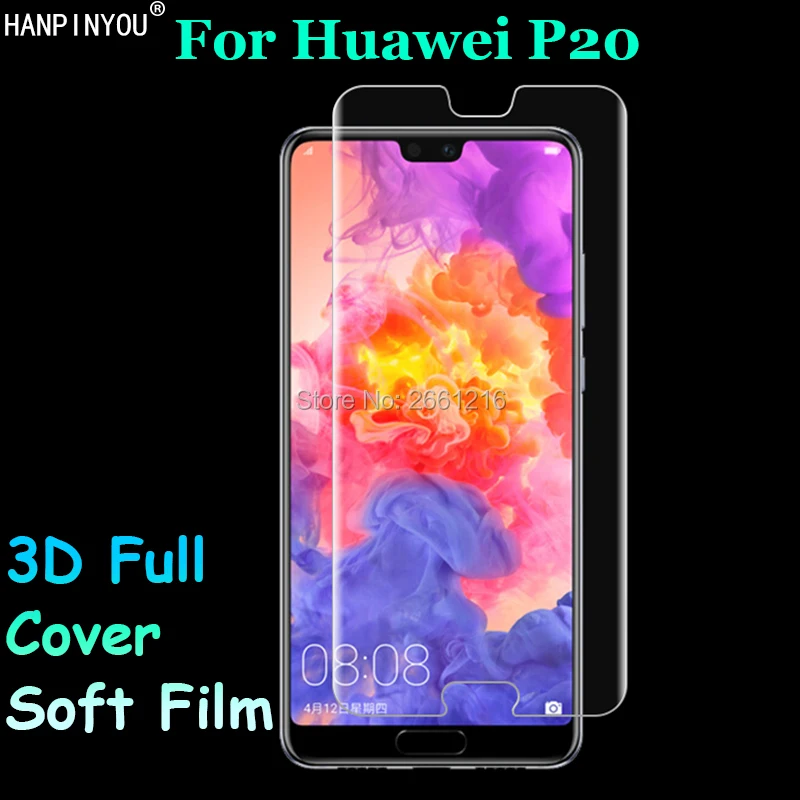 Для Huawei P20 5 8 &quotустойчивое к царапинам 3D изогнутое полное покрытие мягкая ПЭТ
