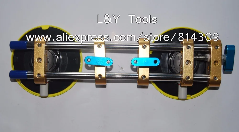 Регулируемый двойной присоска 2 чашки всасывания использовать для каменного