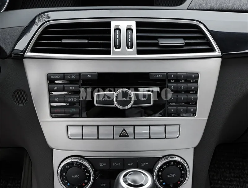 Для Benz C Class W204 S204 салон, Торпедо CD& AC декоративный кожух 2010-2013 2 шт