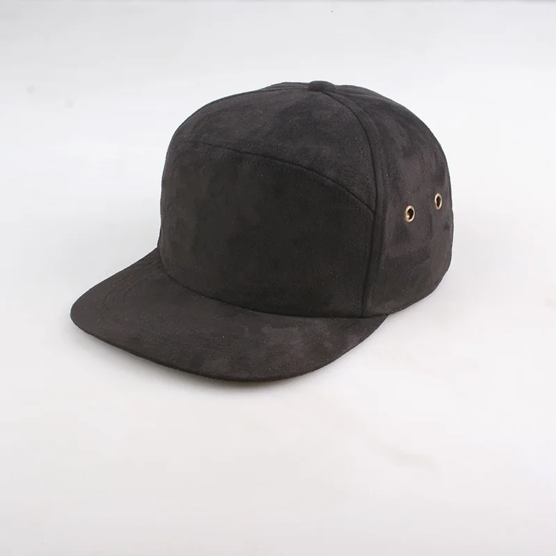 Замша Бренда Пустым 5 Панель Крышки Хип-Хоп Шляпа Кости Бобби семь Панели Snapback