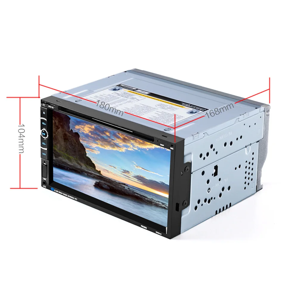 Автомобильный мультимедийный плеер AOSHIKE автомагнитола DVD MP5 GPS TFT 7 дюймов HD Bluetooth