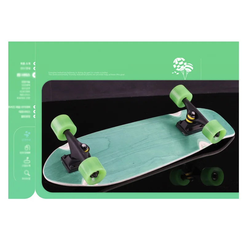 26ich борд рыба single Rocker скейтборд бесшумный сцепление противоскользящей