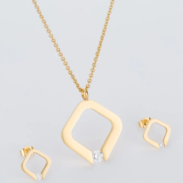 Комплект из колье и серёг с австрийским кристаллом|necklace earrings jewelry set|fashion setjewelry sets |