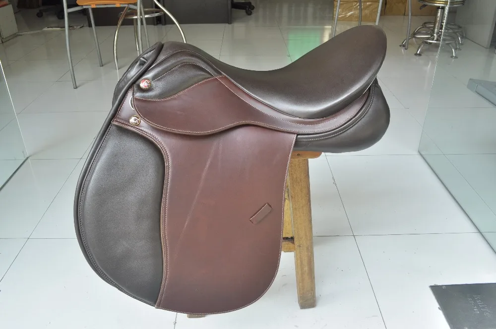Aoud Saddlery Horse Riding Saddle Cow Leather Integrated Saddle Synthetic Saddle Tourist Saddle Full Genuine Leather
