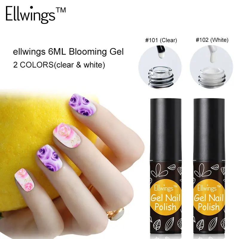 Ellwings 1 шт. Гель лак для цветов впитывающий УФ ногтей рисования волшебный Цветущий