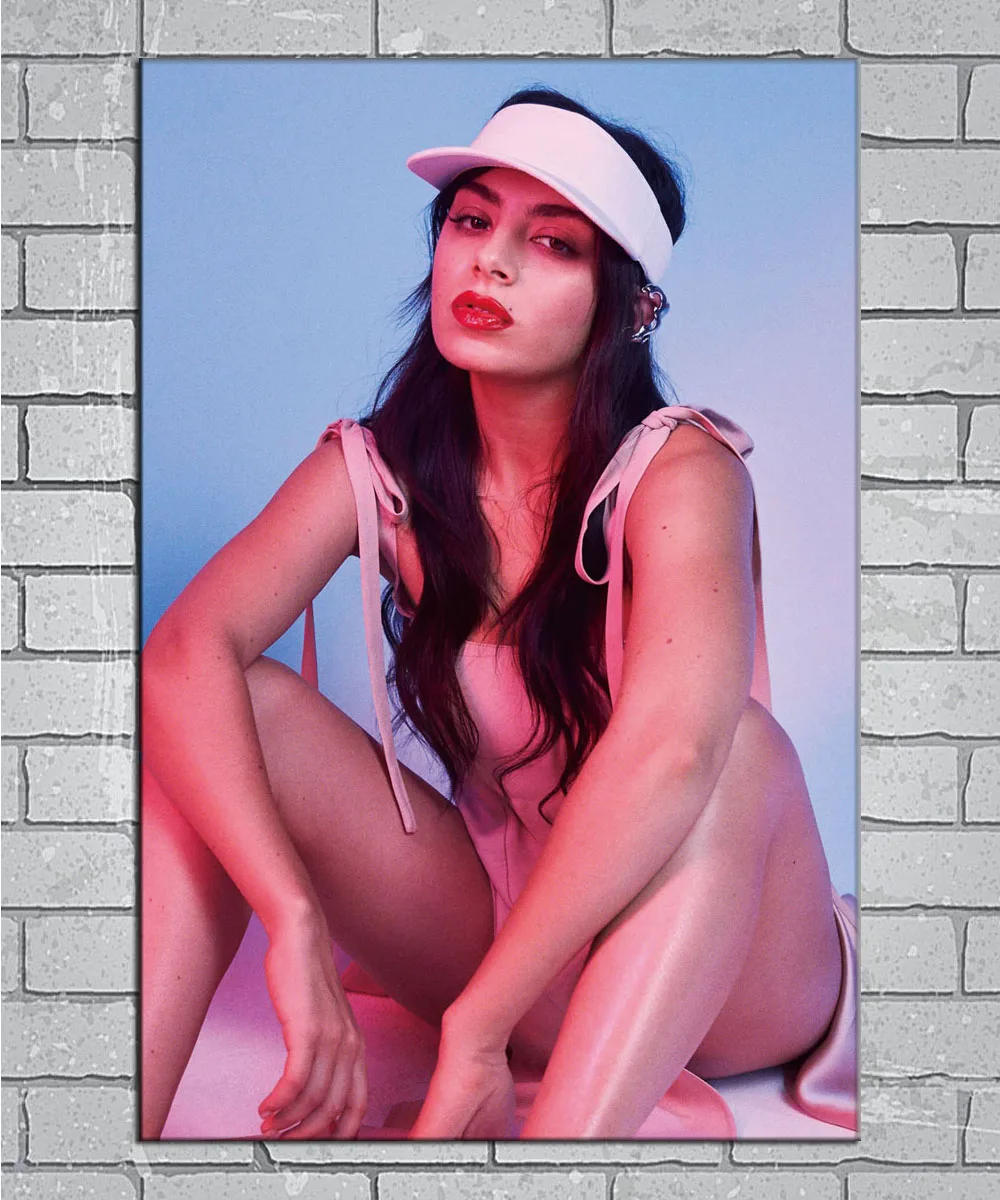 Charli XCX поп красивая девушка музыка звезсветильник холст пользовательский плакат