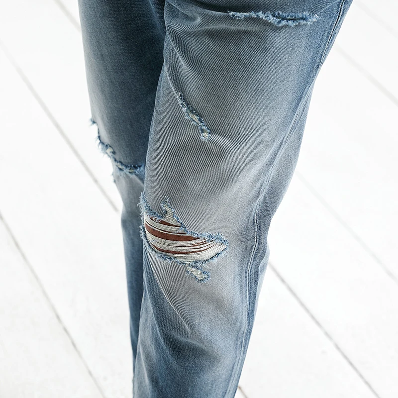 SIMWOOD/2019 осенние мужские узкие джинсы до щиколотки модные джинсовые брюки с