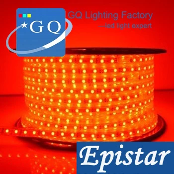

china post 5050 LED strip 220V240V led tape 60leds warm/white light RGB