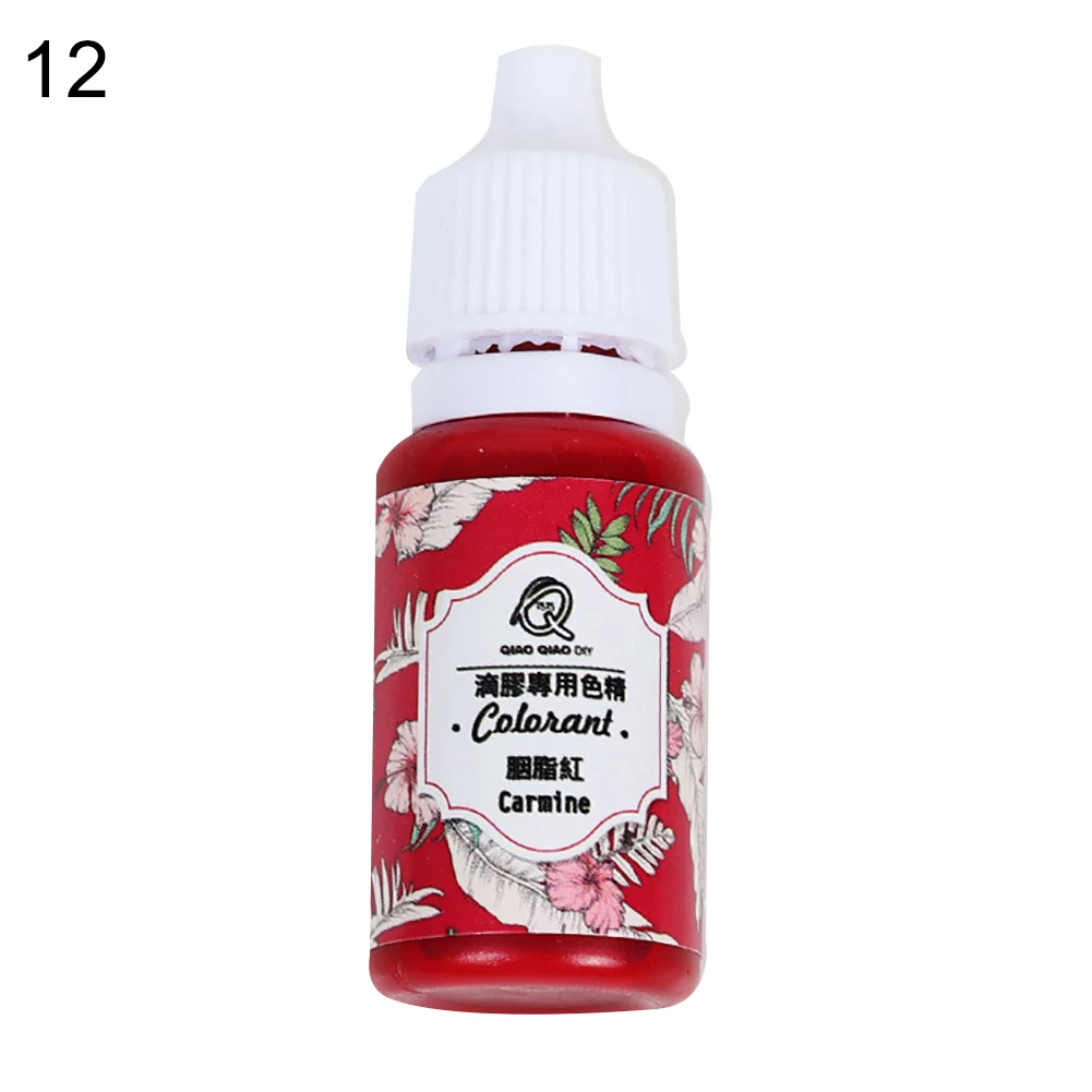 Carmine 13 цветов УФ смолы окрашивающий краситель быстросохнущий клей DIY пигмент краситель искусство ремесла Ювелирные изделия инструменты - Цвет: Carmine
