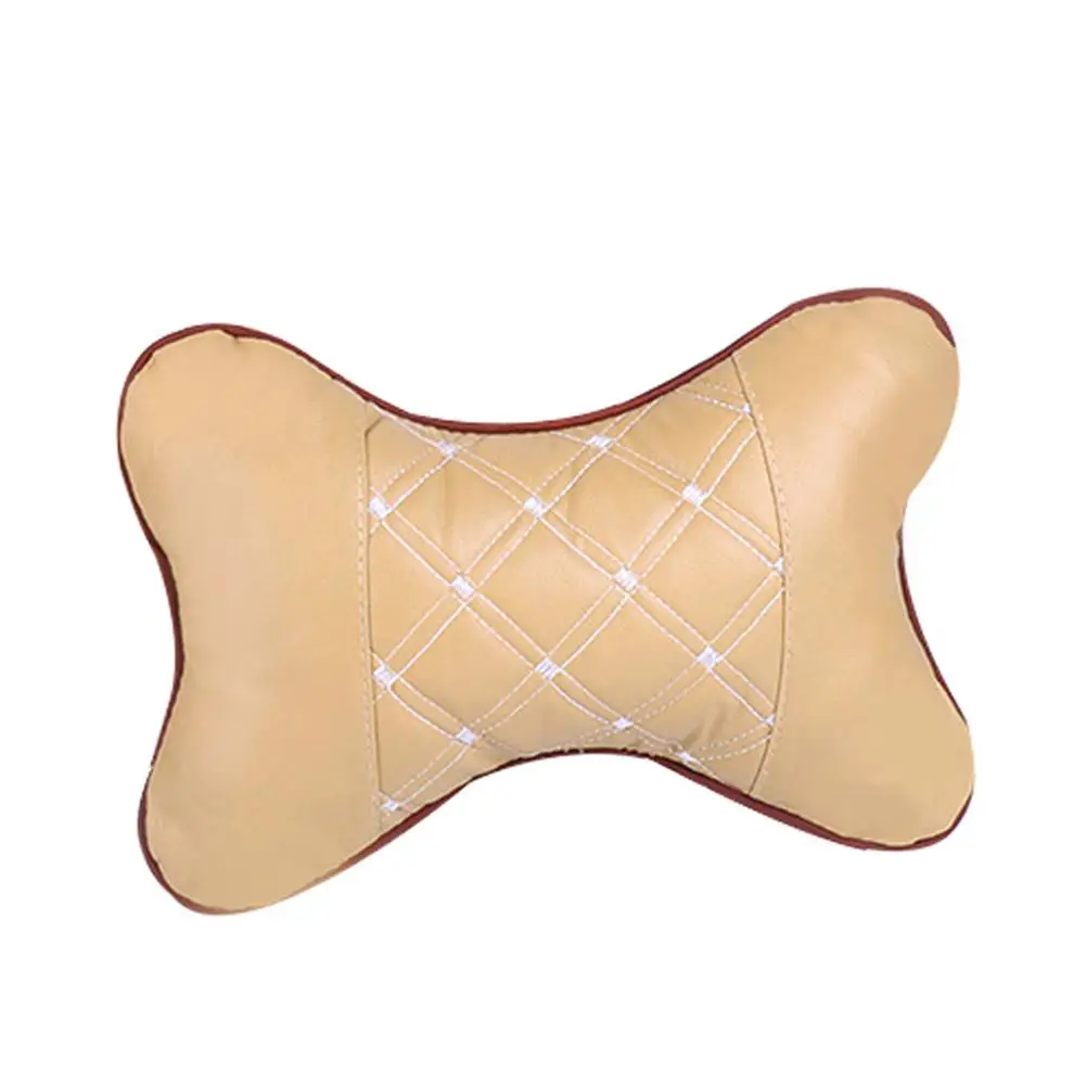Подголовник автомобильного сиденья поддержка шеи искусственная кожа ПП хлопок